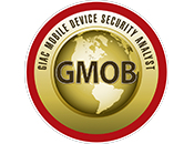 GIAC Mobile Device Security Analyst (GMOB) badge